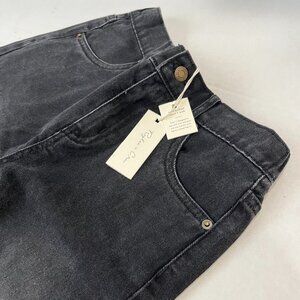 Girl - 10-12Y - NWT Rylee + Cru Straight Leg Washed Black Denim Pants